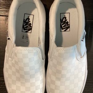 New VANS Asher Checkered White 3.5